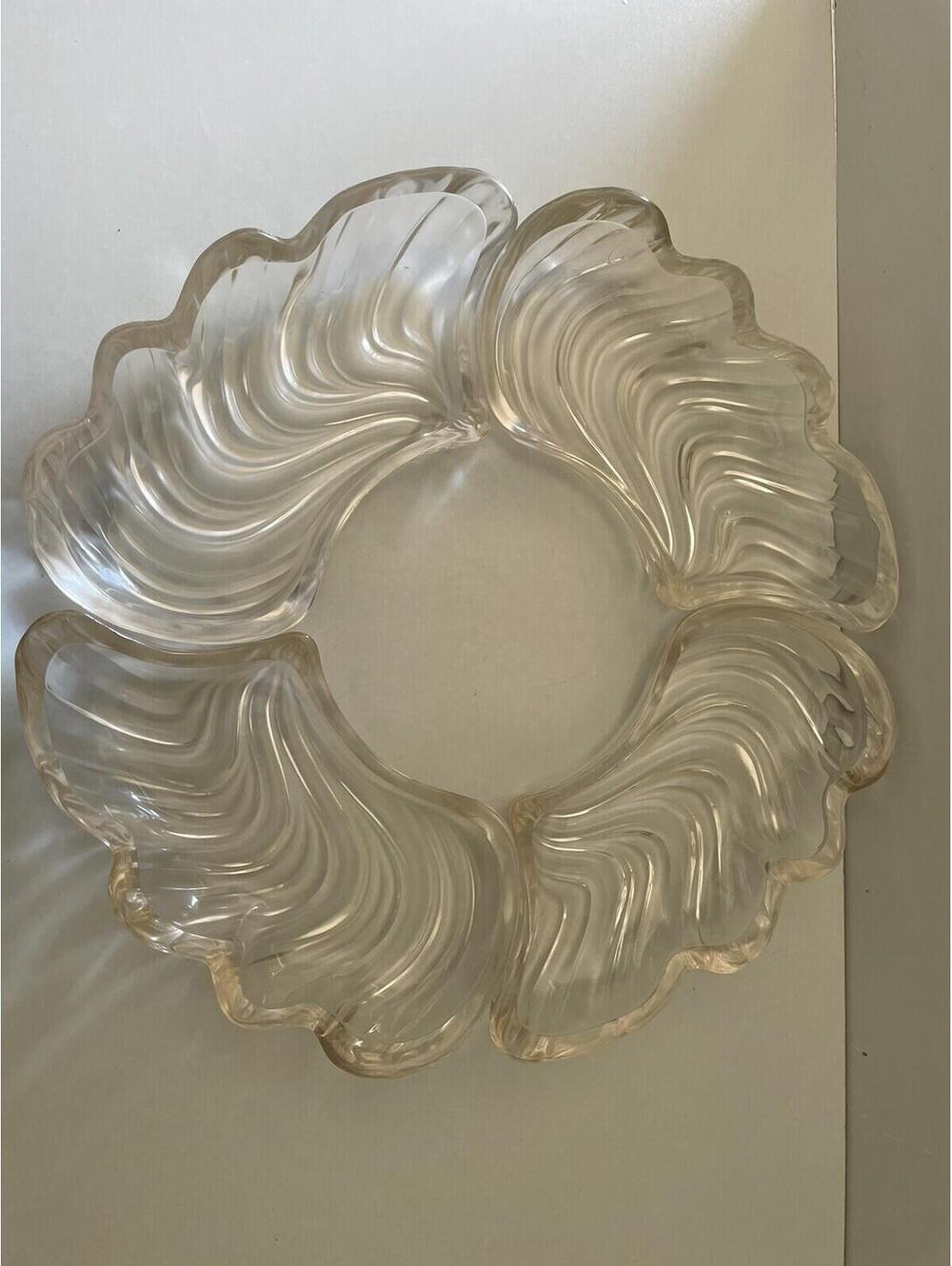 Vintage Kromex Tray Glassware Lazy Susan Turntable Serving Tray